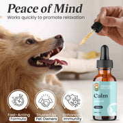 Calm Pet Drops – Natural Anxiety & Pain Support