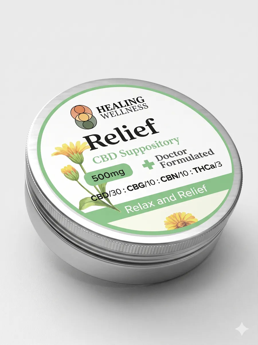 RELIEF – Suppository – 10 Packs – CBD + CBG + CBN