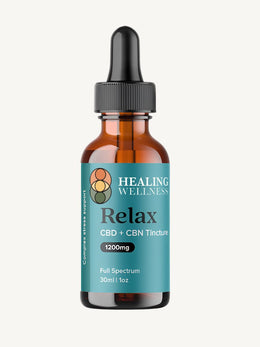 Relax Tincture for Stress Support - (Broad Spectrum, Sesame Oil) - 30 ml